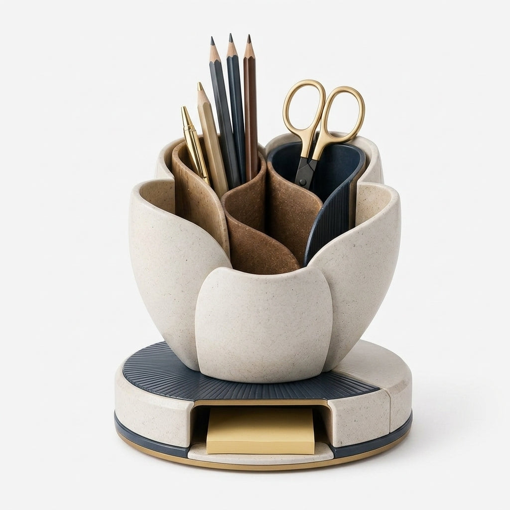 Westorase™ Quill Bloom Rotating Stationery Vault