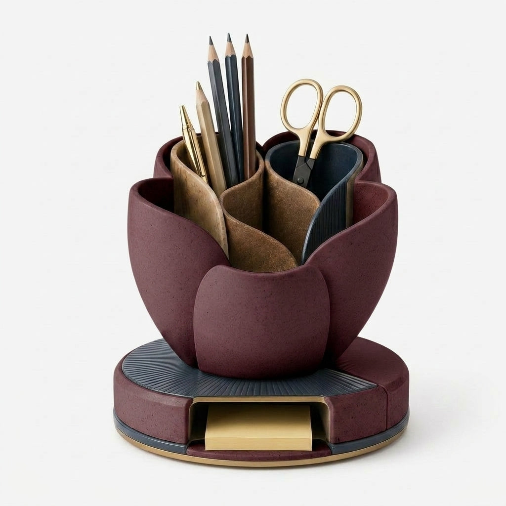 Westorase™ Quill Bloom Rotating Stationery Vault