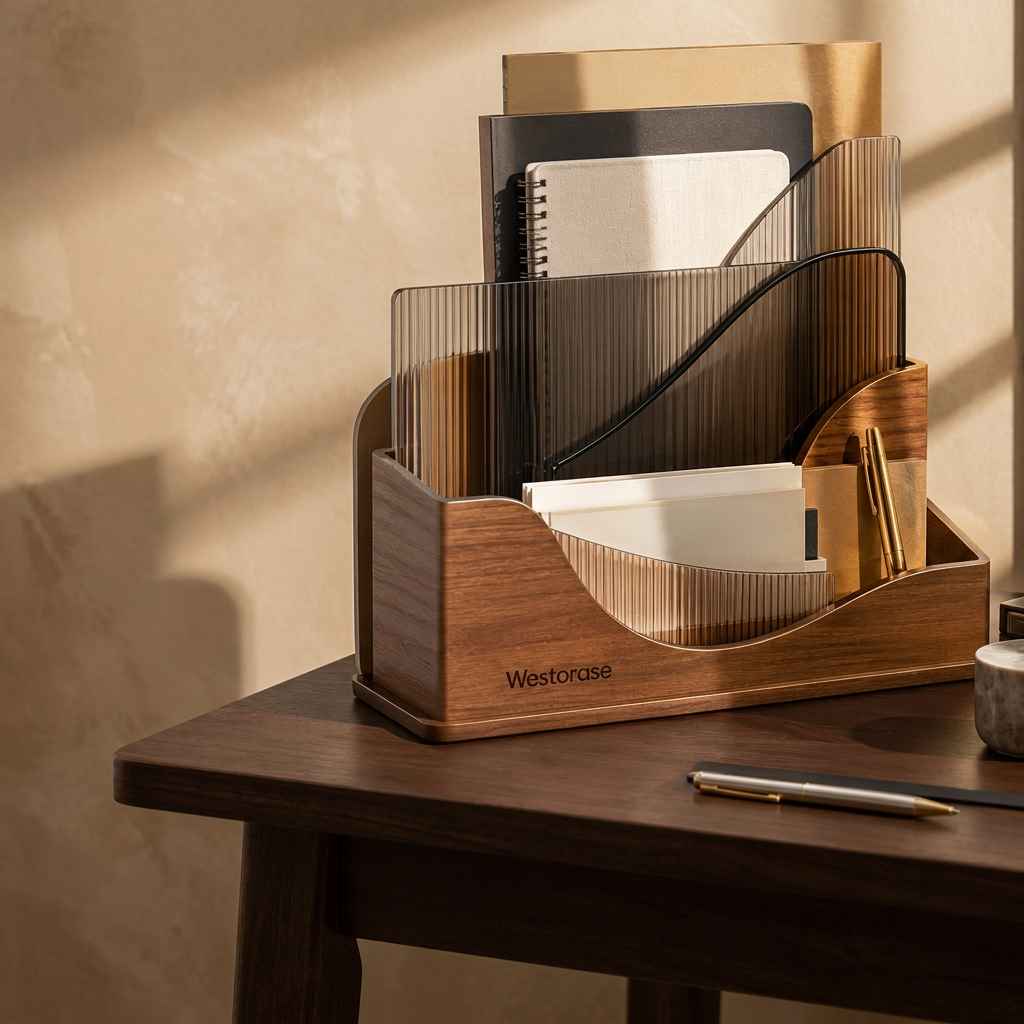 Westorase™ Mosaic Frame Multi-Level File Caddy